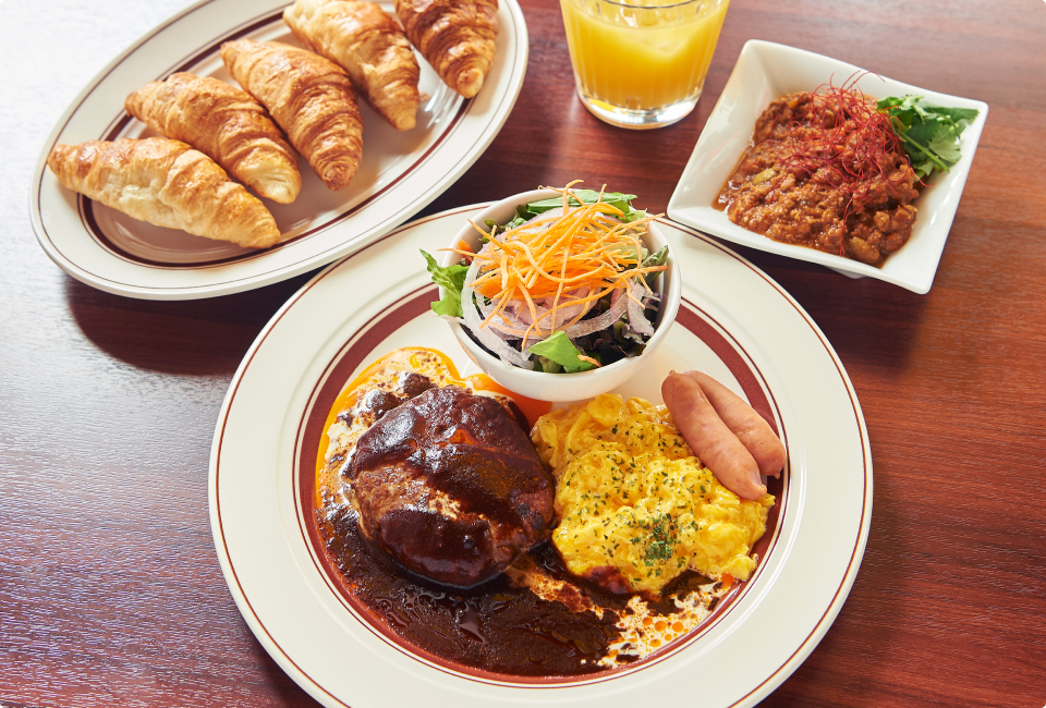 和食・洋食のモーニングプレート