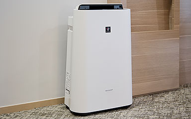 Air purifier with humidifying function