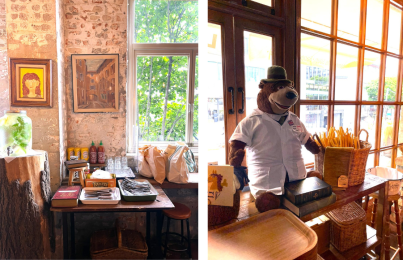 ロンドン・ベーグル・ミュージアム店内