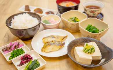 An example of Japanese food arrangement