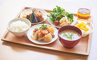 朝食「さち福や CAFÉ フレッサイン神戸三宮店」