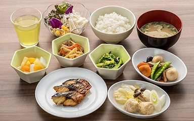 A sample of dishes (Japanese)