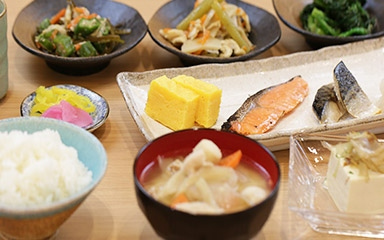 Example of dish up (Japanese-stlye)