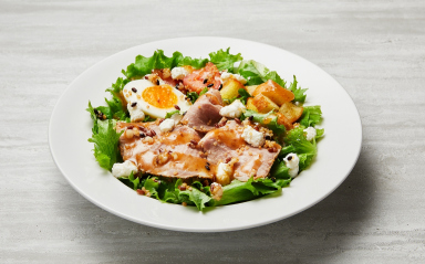 Grains Salad with Roast Pork and Ricotta Cheese