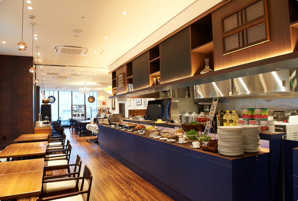 画像：朝食会場