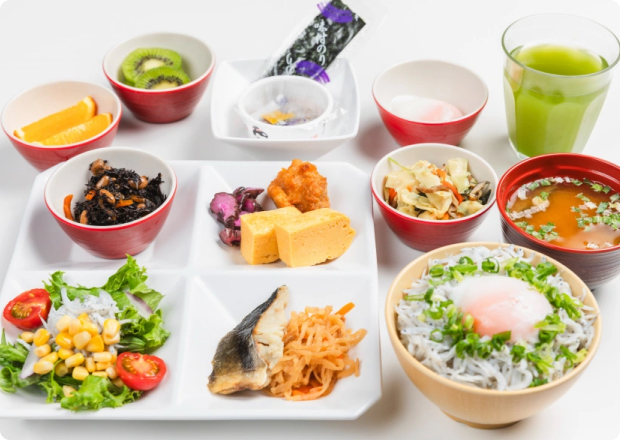 盛り付け例（和食）