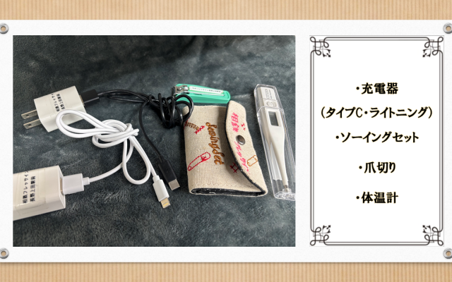 写真：レンタルアイテム