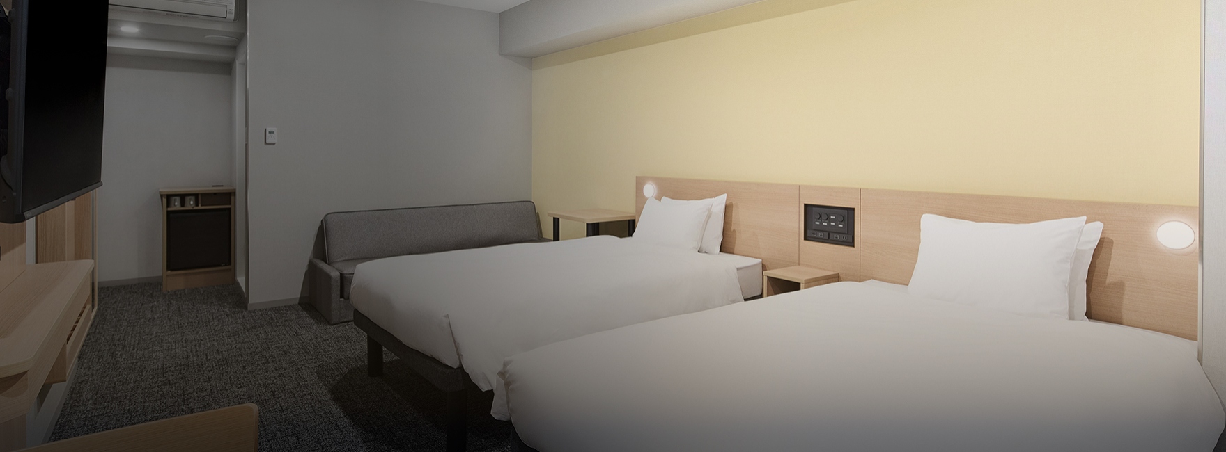 全米トップクラスの実績を誇るサータ社製ベッドを全室に導入