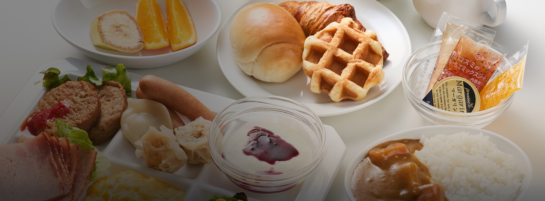 朝食はヘルシーな和食を中心とした日替わりメニュー