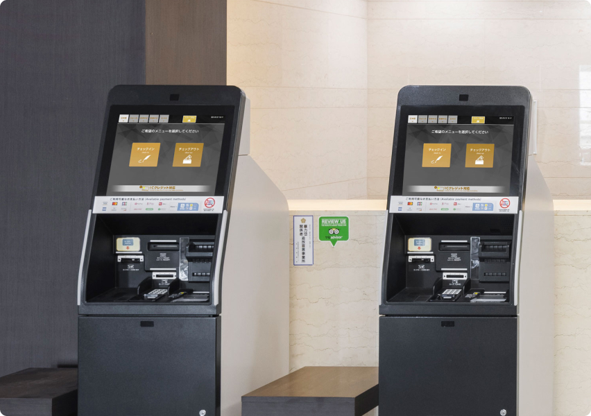 セルフチェックイン・チェックアウト端末「スマーレ」