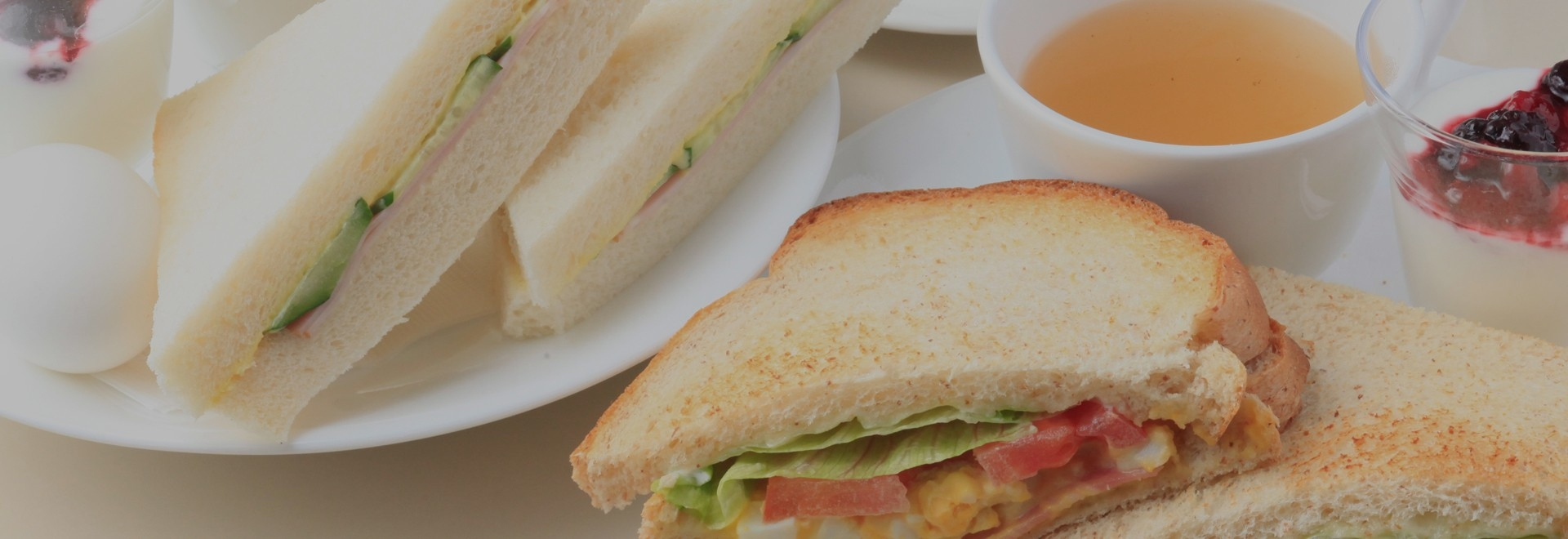 You can have a light meal of sandwich and a drink for breakfast