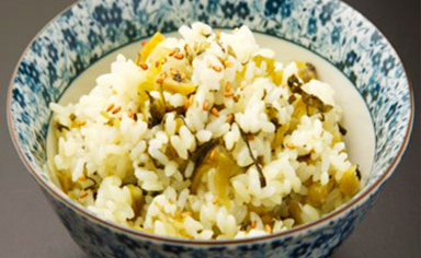Takana gohan (mustard leaf fried rice)