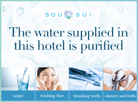 Introduction of water purification system throughout the hotel