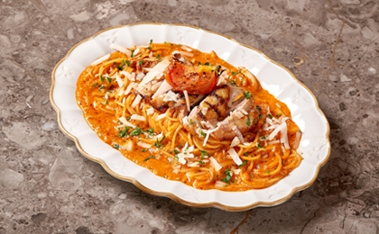 チキンロゼパスタ